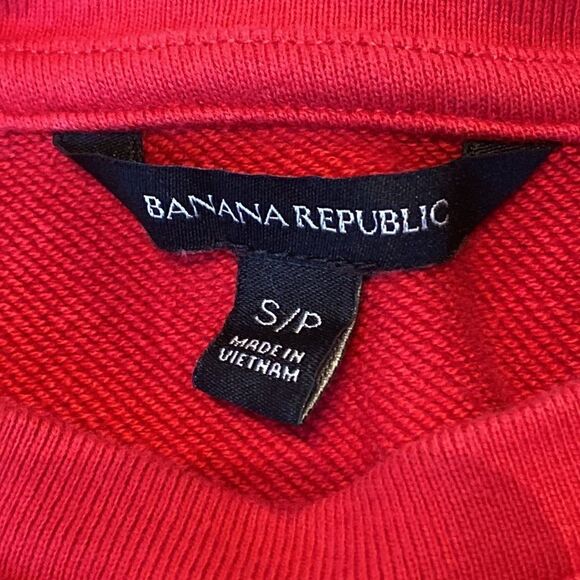 Banana Republic flare at hips, long sleeve sweater, size small, red - Picture 2 of 5